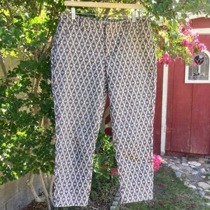 Textured Brocade-Style Pants
